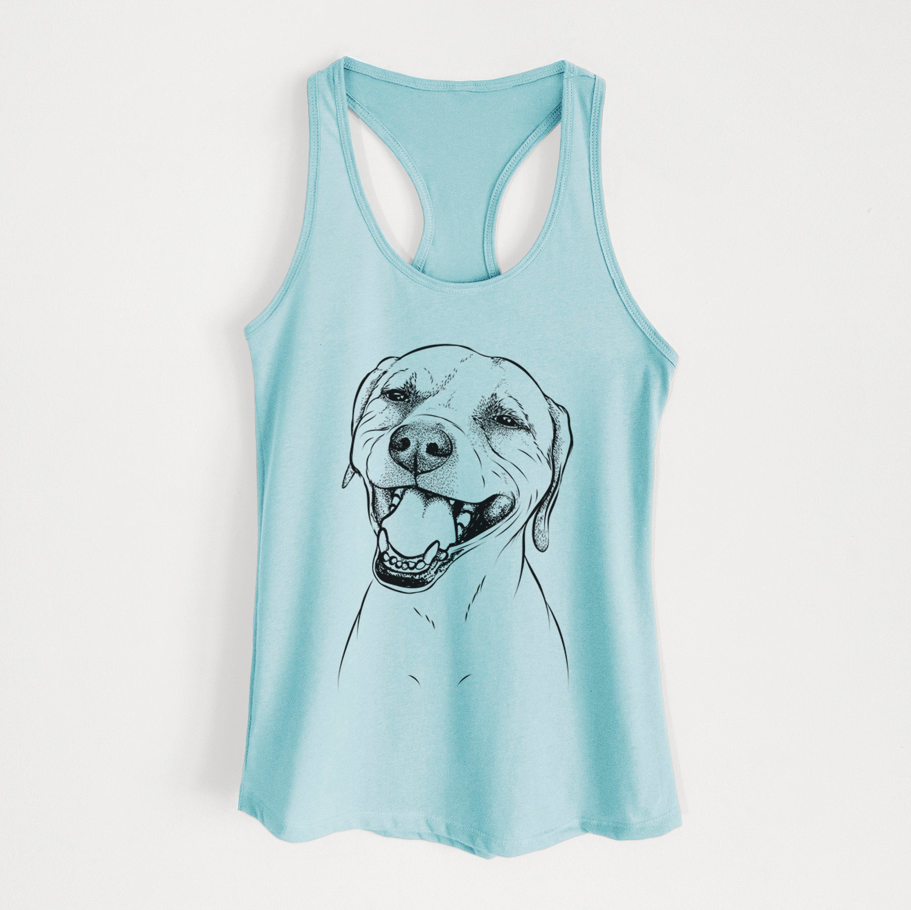 Beemer the Boxer Pitbull Terrier Mix - Women's Racerback Tanktop