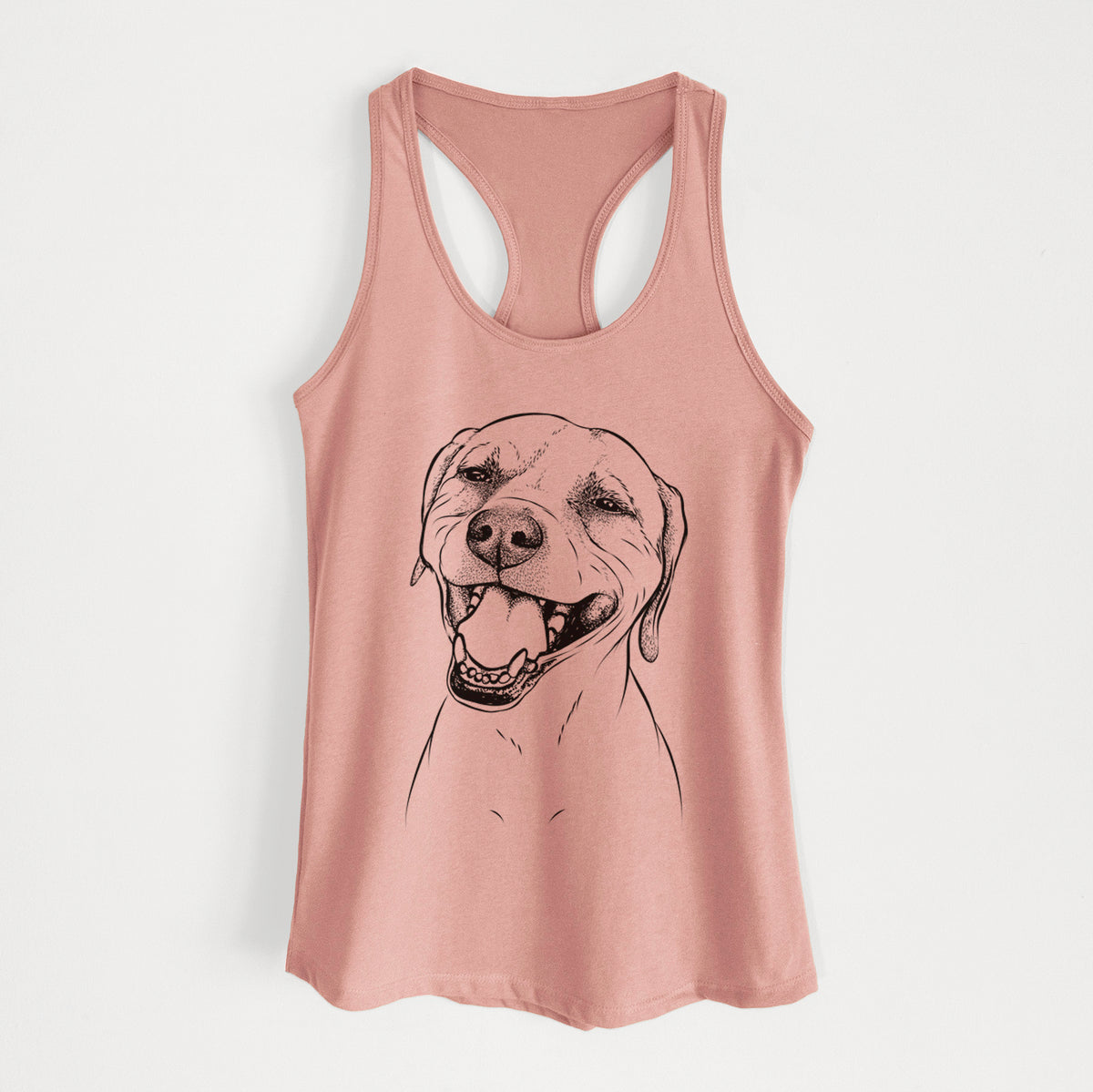 Beemer the Boxer Pitbull Terrier Mix - Women's Racerback Tanktop