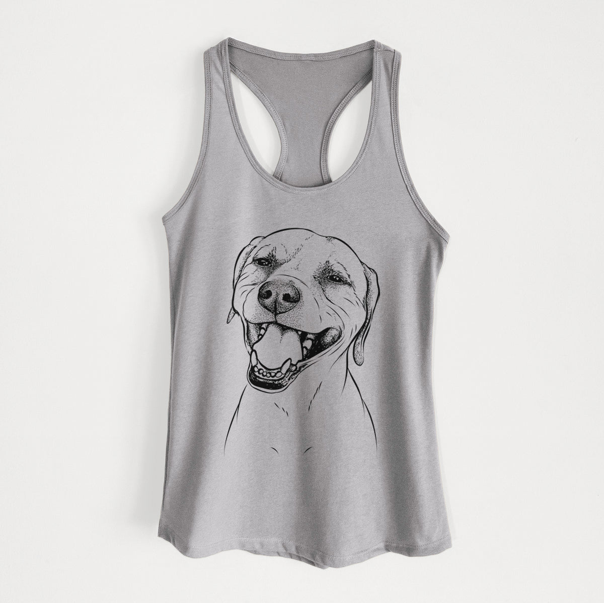 Beemer the Boxer Pitbull Terrier Mix - Women&#39;s Racerback Tanktop