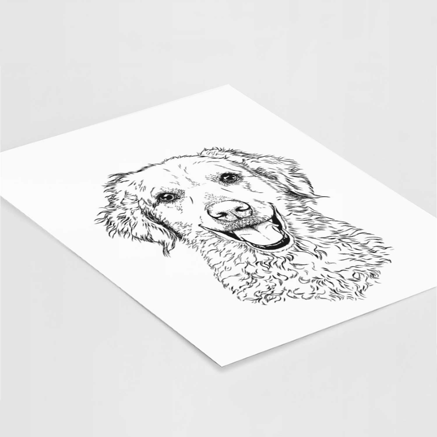 Bella Bean the Goldendoodle Art Print