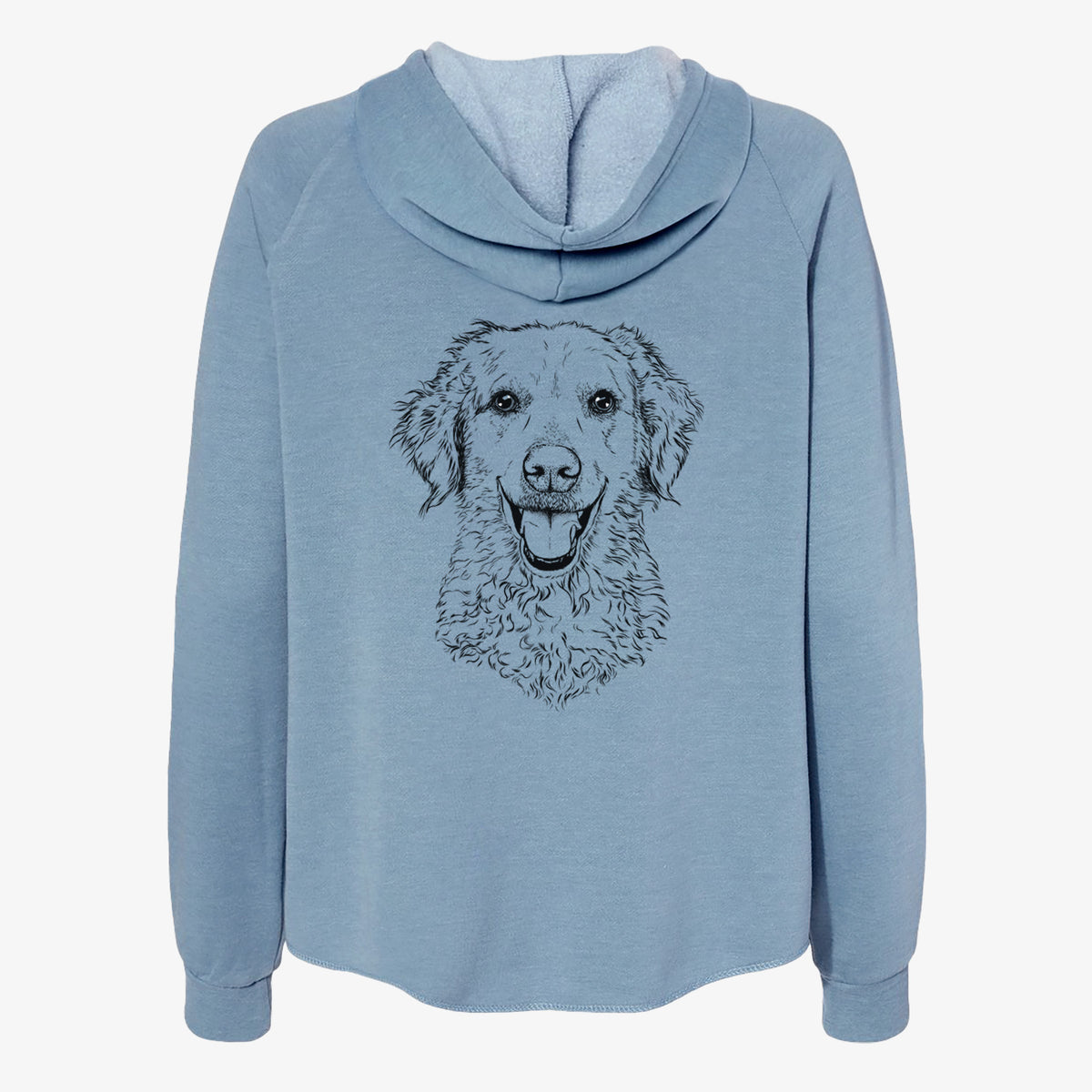 Bella Bean the Goldendoodle - Women's Cali Wave Zip-Up Sweatshirt