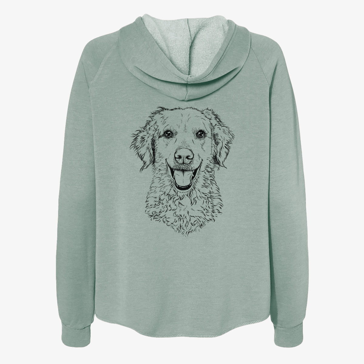 Bella Bean the Goldendoodle - Women's Cali Wave Zip-Up Sweatshirt