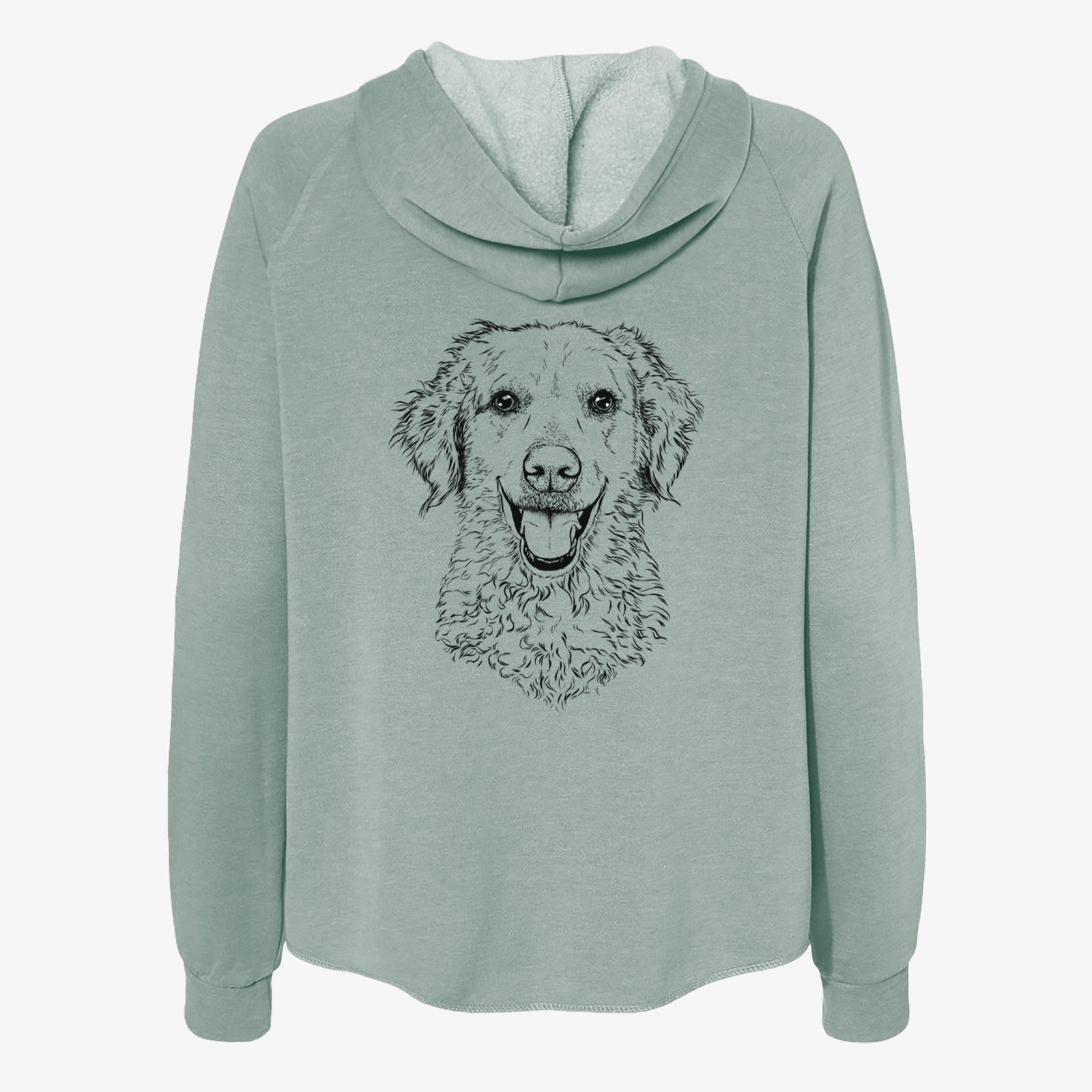 Bella Bean the Goldendoodle - Women's Cali Wave Zip-Up Sweatshirt