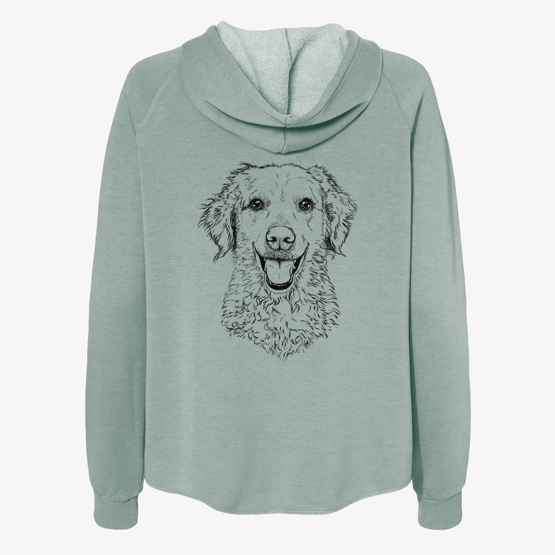 Bella Bean the Goldendoodle - Women's Cali Wave Zip-Up Sweatshirt