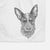 Bella the Blue Heeler Puppy Decorative Hand Towel