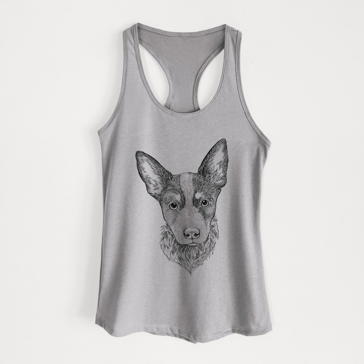 Bella the Blue Heeler Puppy - Women&#39;s Racerback Tanktop