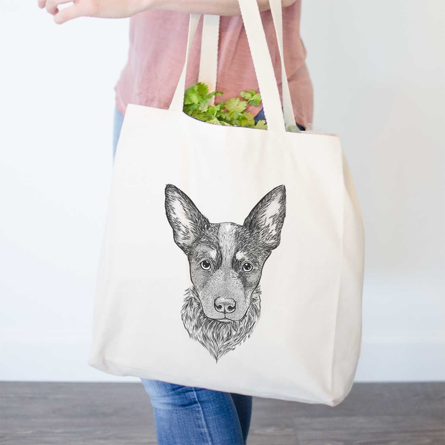 Bella the Blue Heeler Puppy - Tote Bag