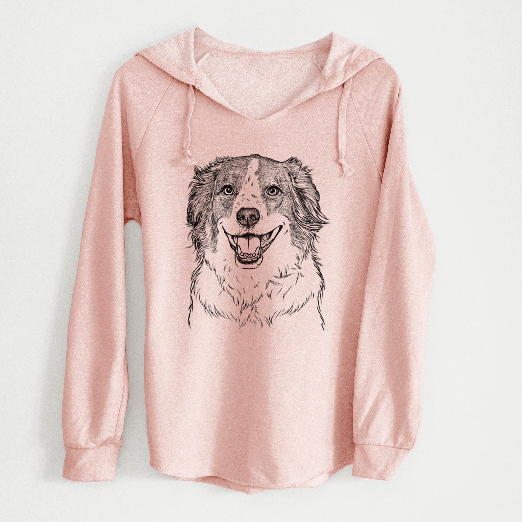 Bare Belle the Australian Shepherd Mix - Cali Wave Hooded Sweatshirt