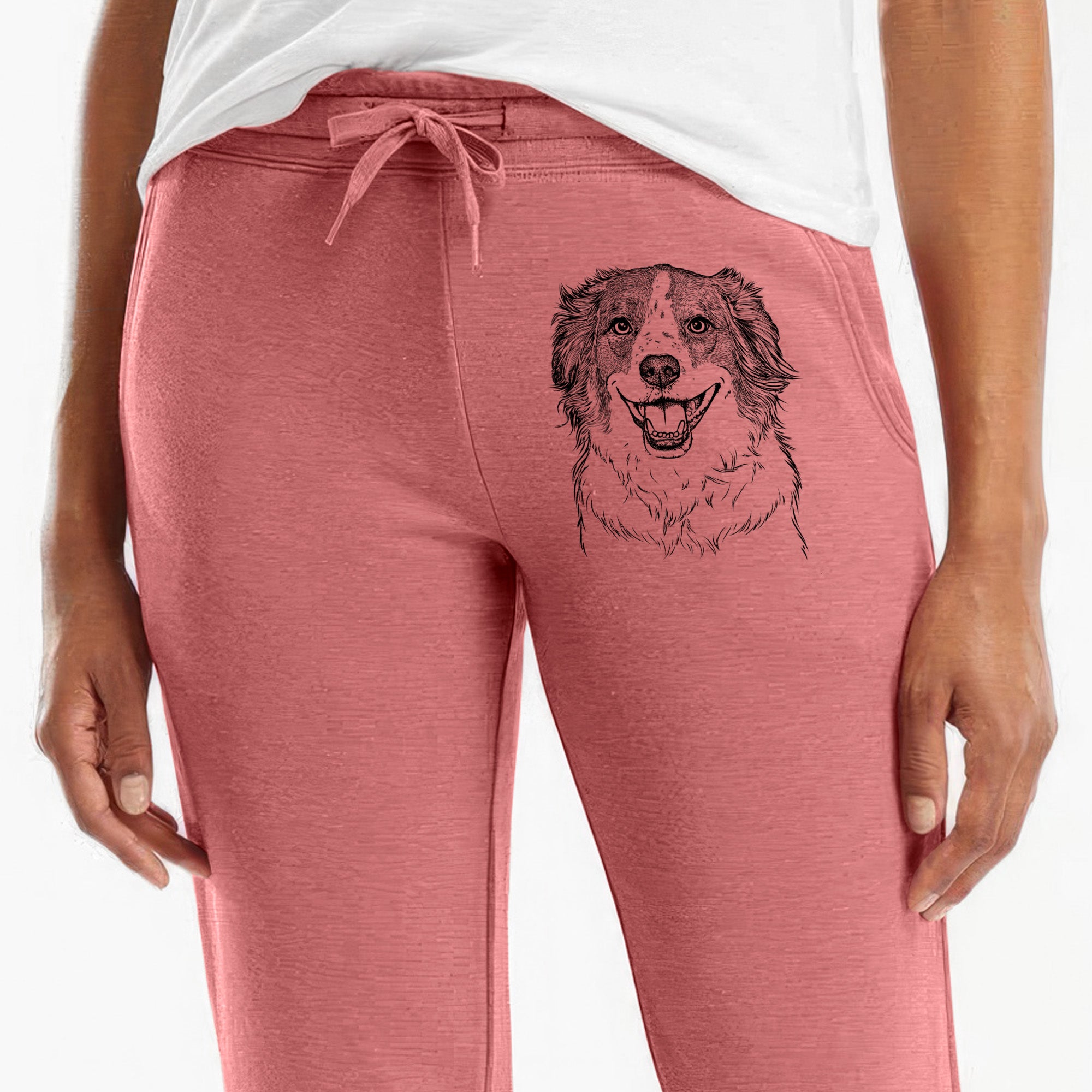 Belle the Australian Shepherd Mix - Women's Cali Wave Joggers