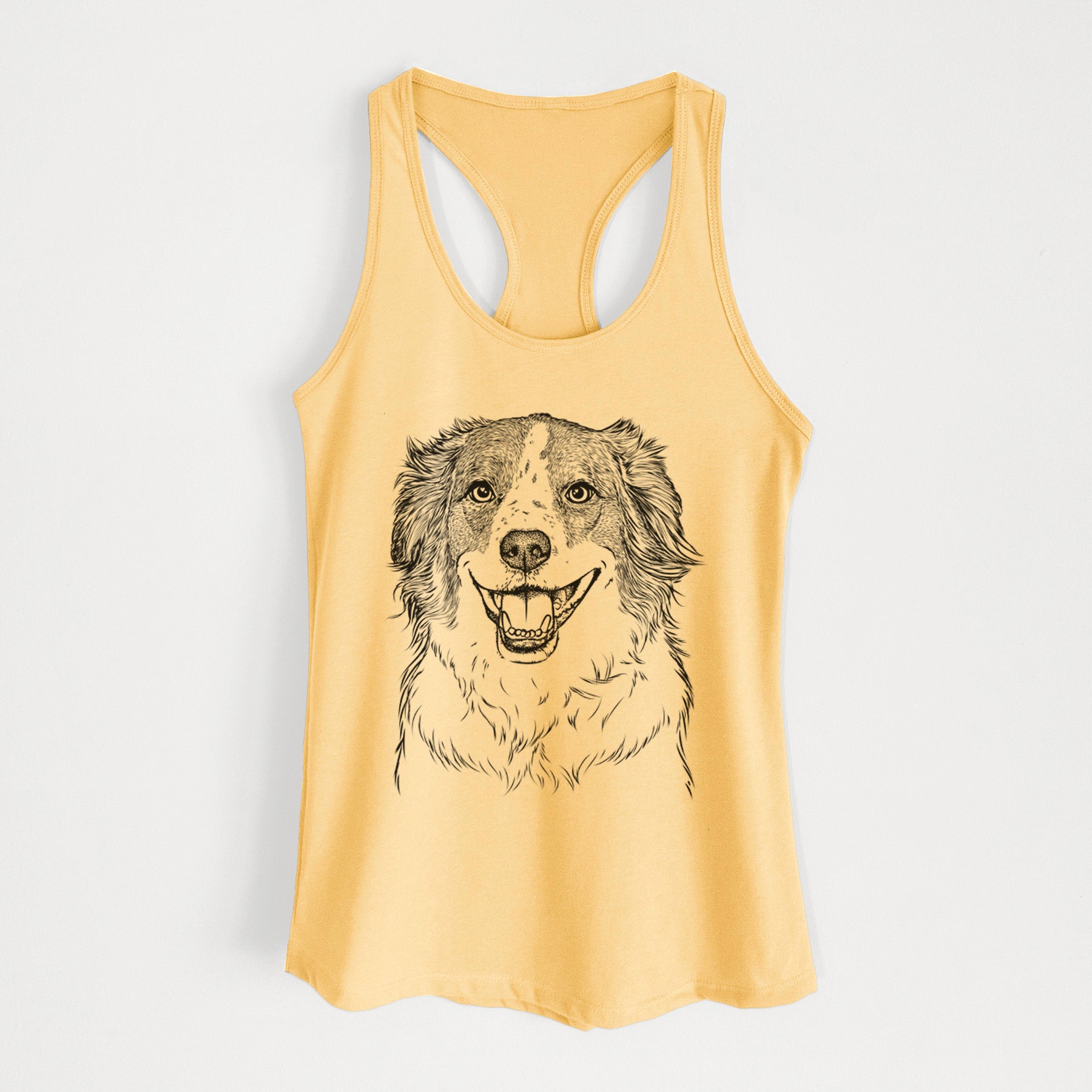 Belle the Australian Shepherd Mix - Women's Racerback Tanktop