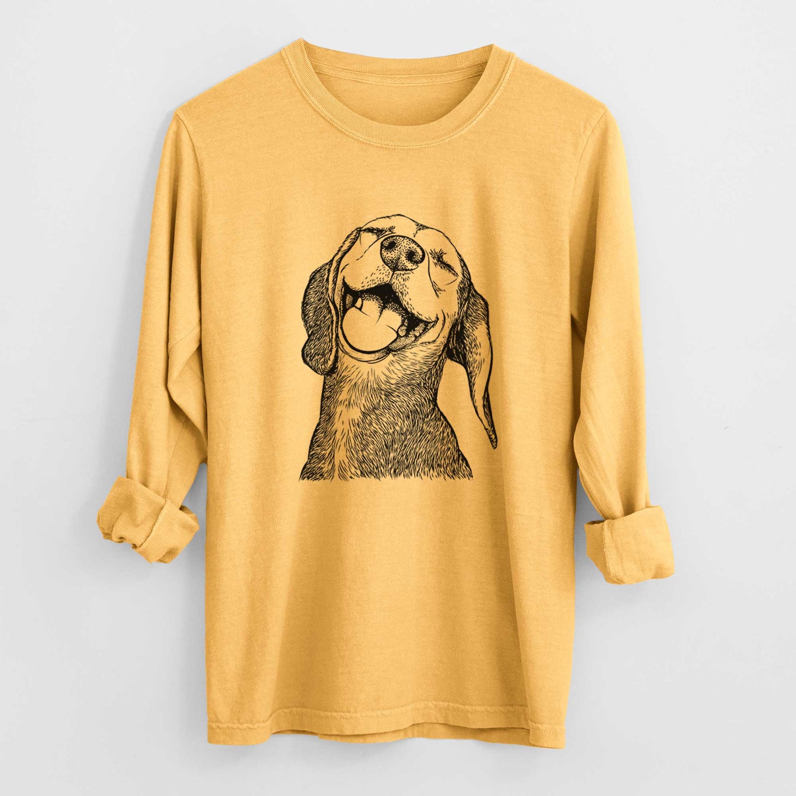 Bare Belle the Hound Mix - Heavyweight 100% Cotton Long Sleeve