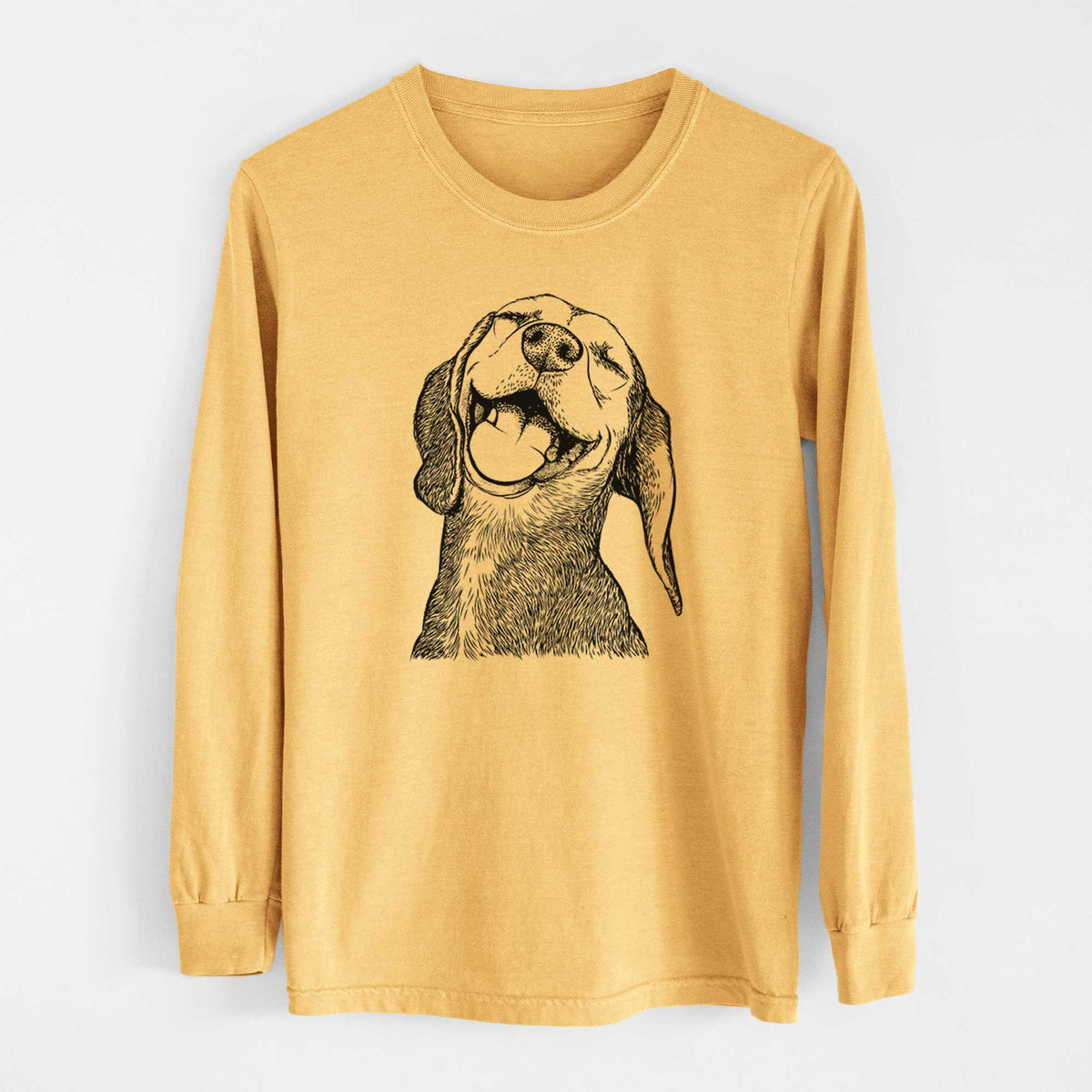 Bare Belle the Hound Mix - Heavyweight 100% Cotton Long Sleeve