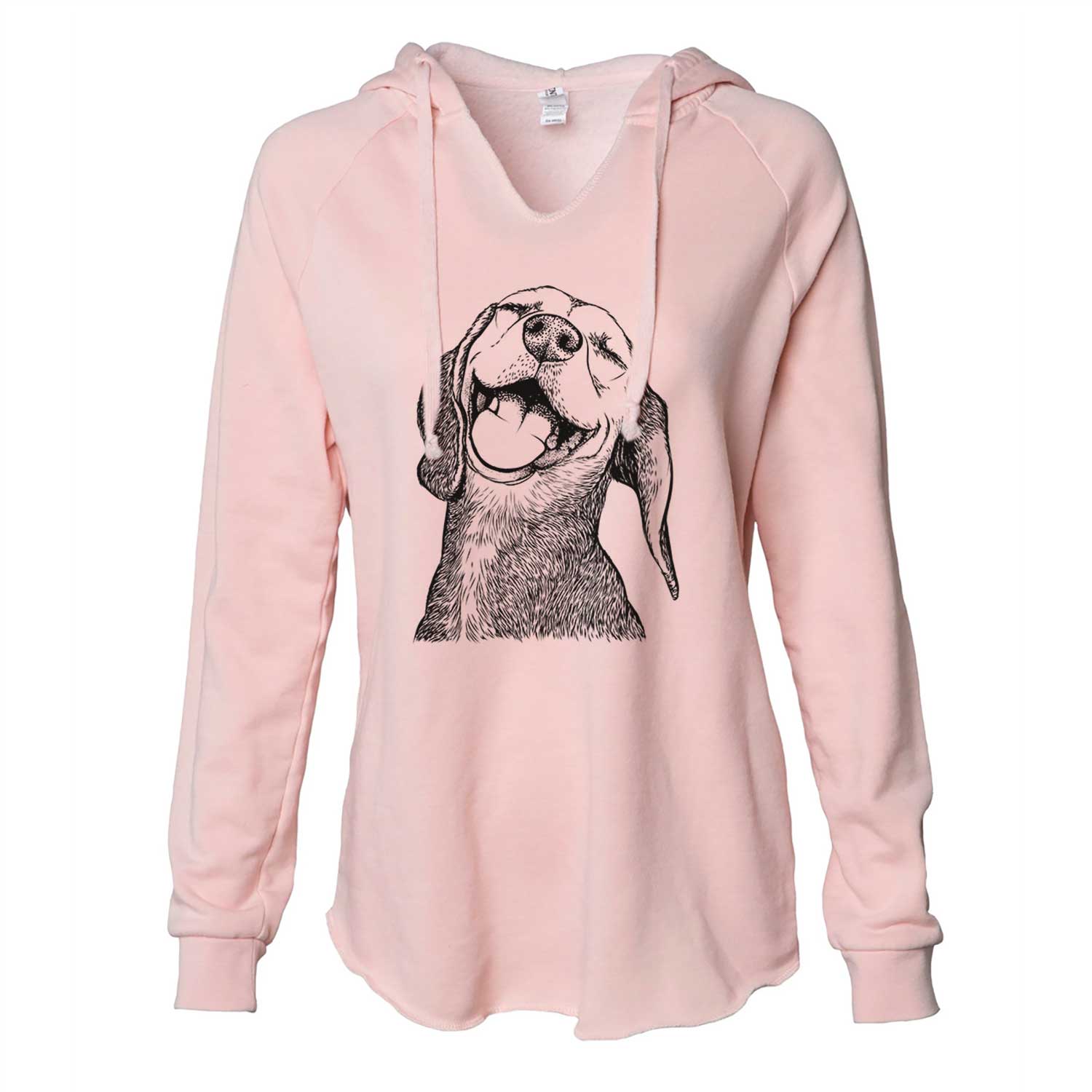 Belle the Hound Mix - Cali Wave Hooded Sweatshirt