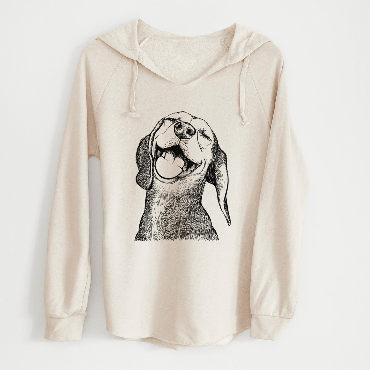 Bare Belle the Hound Mix - Cali Wave Hooded Sweatshirt