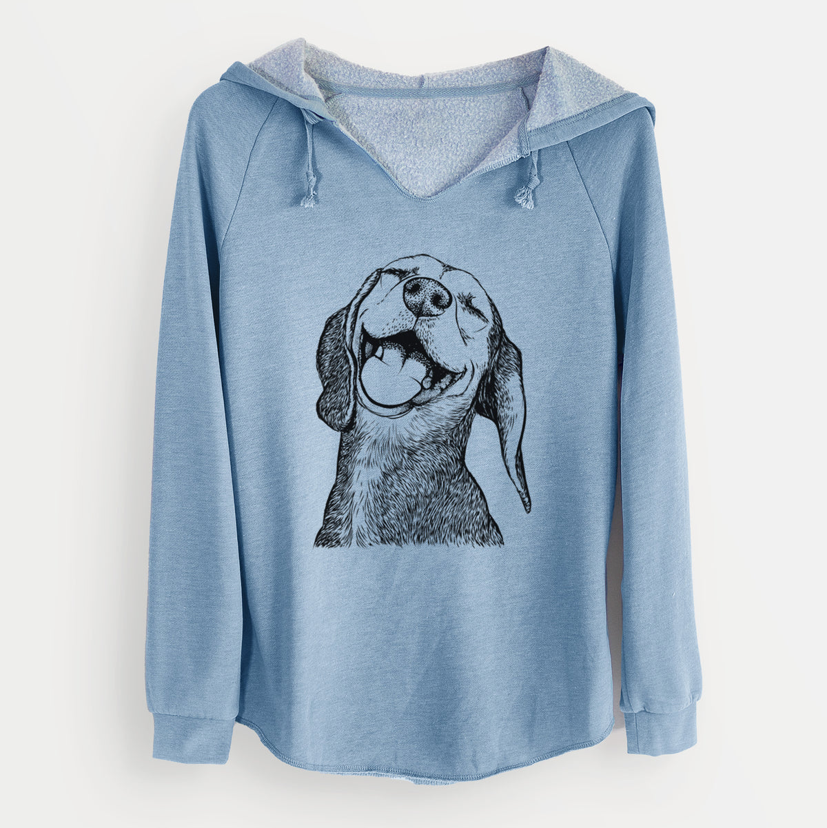 Bare Belle the Hound Mix - Cali Wave Hooded Sweatshirt