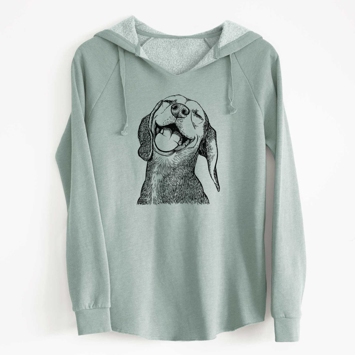 Bare Belle the Hound Mix - Cali Wave Hooded Sweatshirt
