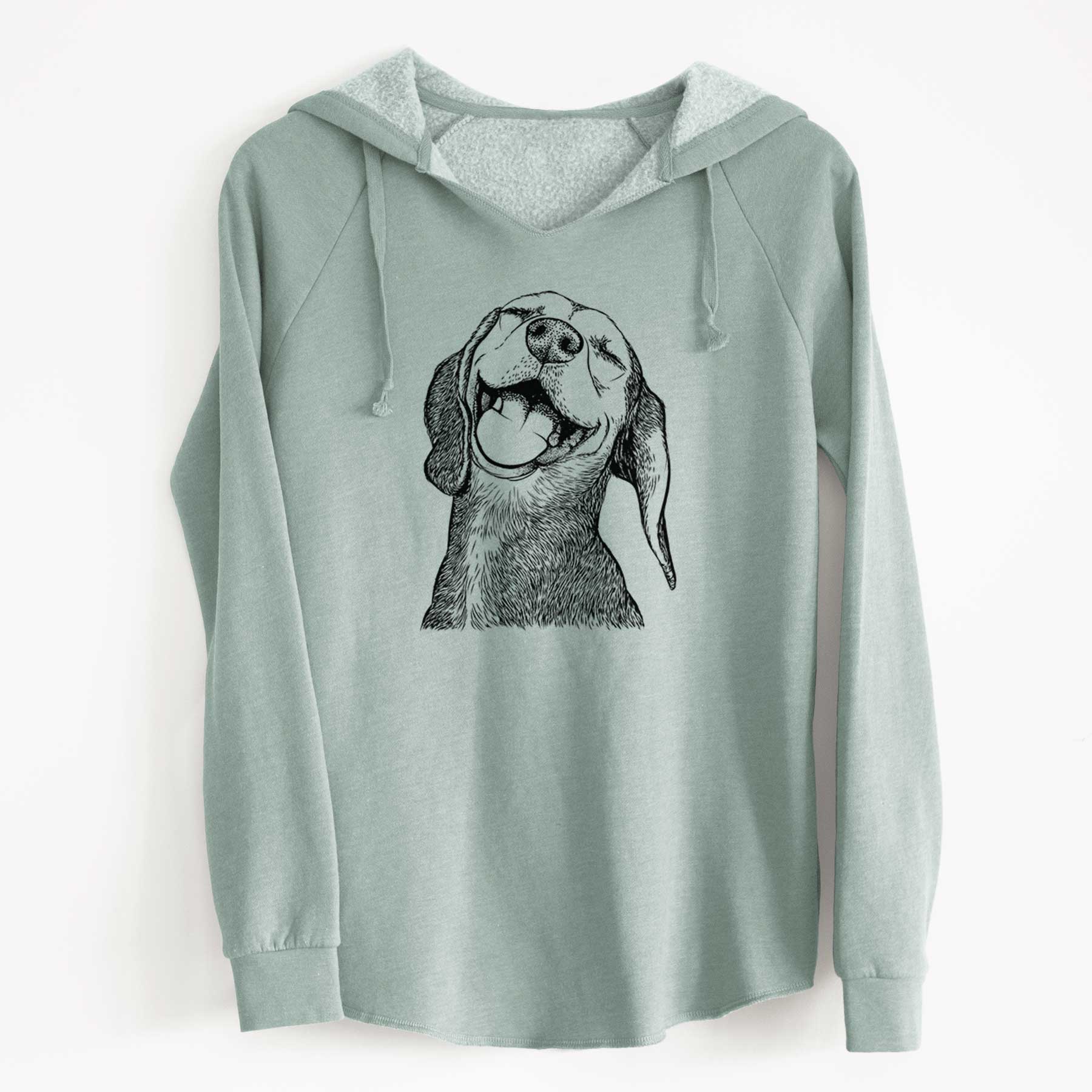 Bare Belle the Hound Mix - Cali Wave Hooded Sweatshirt