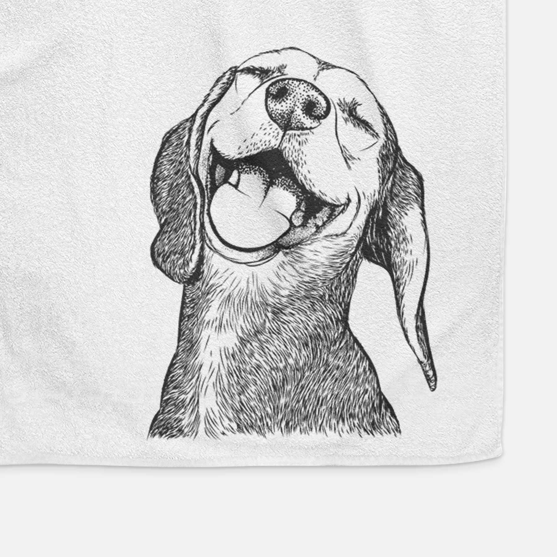 Belle the Hound Mix Decorative Hand Towel