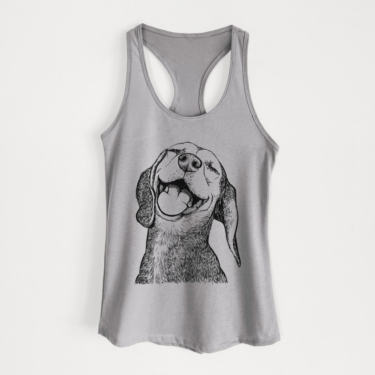 Belle the Hound Mix - Women&#39;s Racerback Tanktop