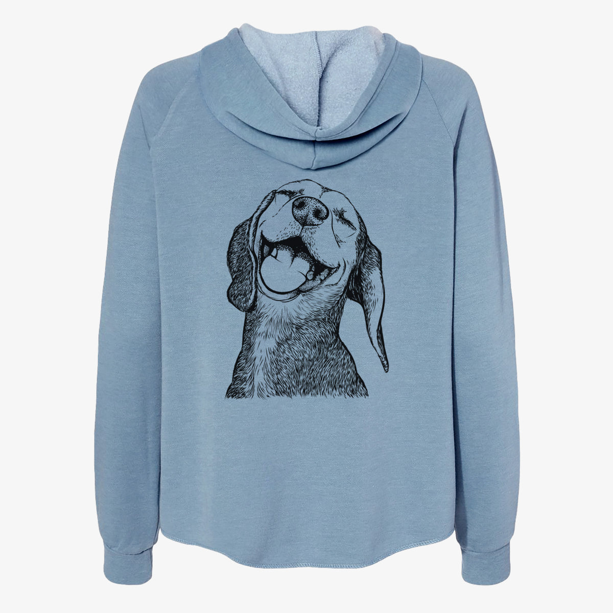 Belle the Hound Mix - Women's Cali Wave Zip-Up Sweatshirt