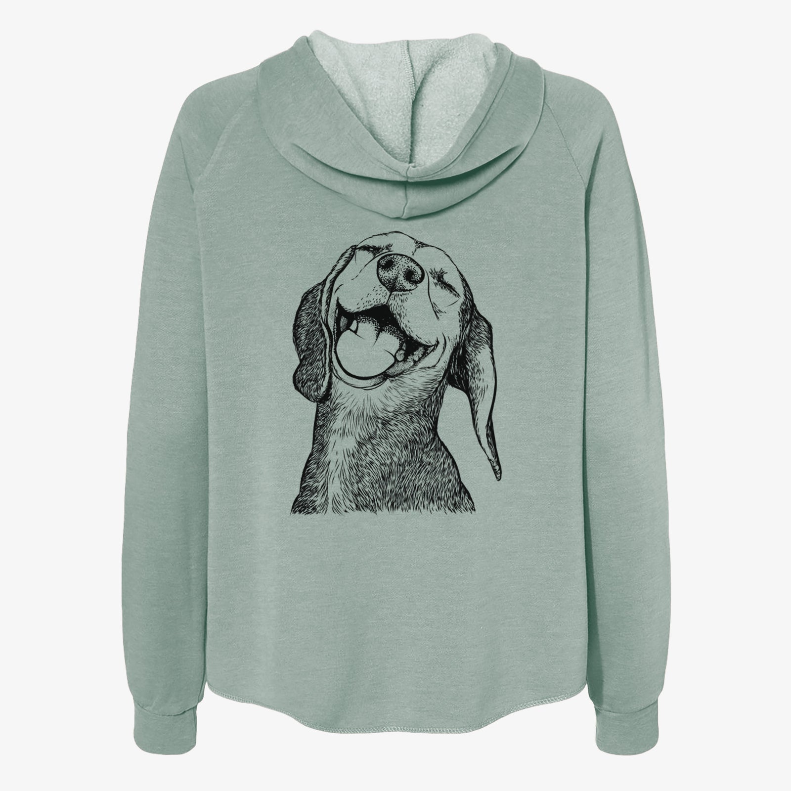 Belle the Hound Mix - Women's Cali Wave Zip-Up Sweatshirt