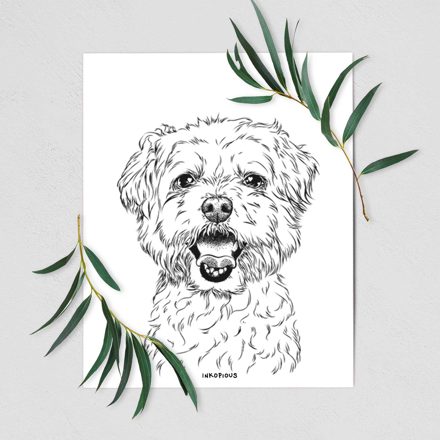 Belle the Maltipoo Art Print