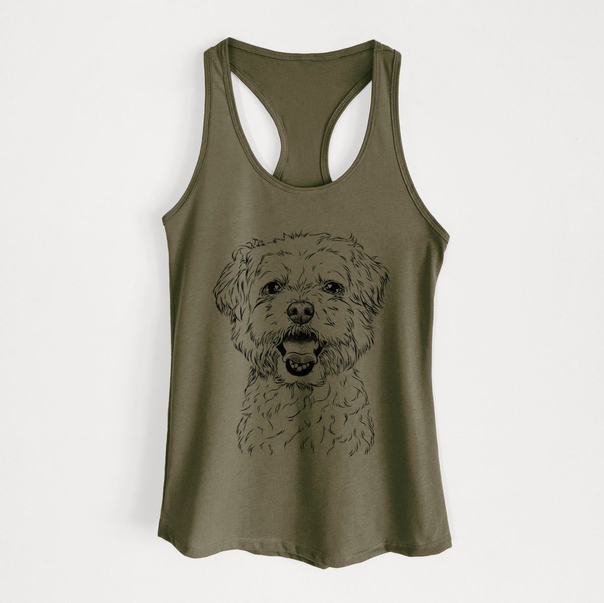 Belle the Maltipoo - Women's Racerback Tanktop