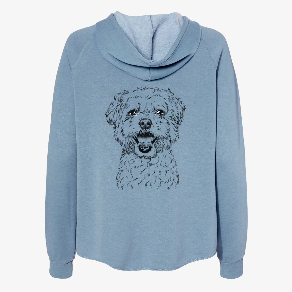 Belle the Maltipoo - Women's Cali Wave Zip-Up Sweatshirt