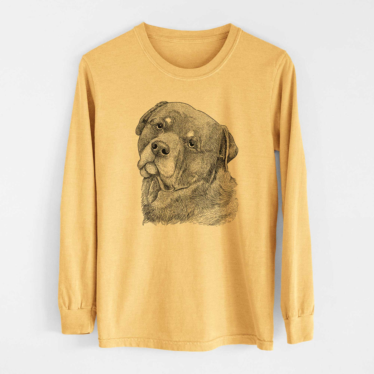 Bare Bender the Rottweiler - Heavyweight 100% Cotton Long Sleeve