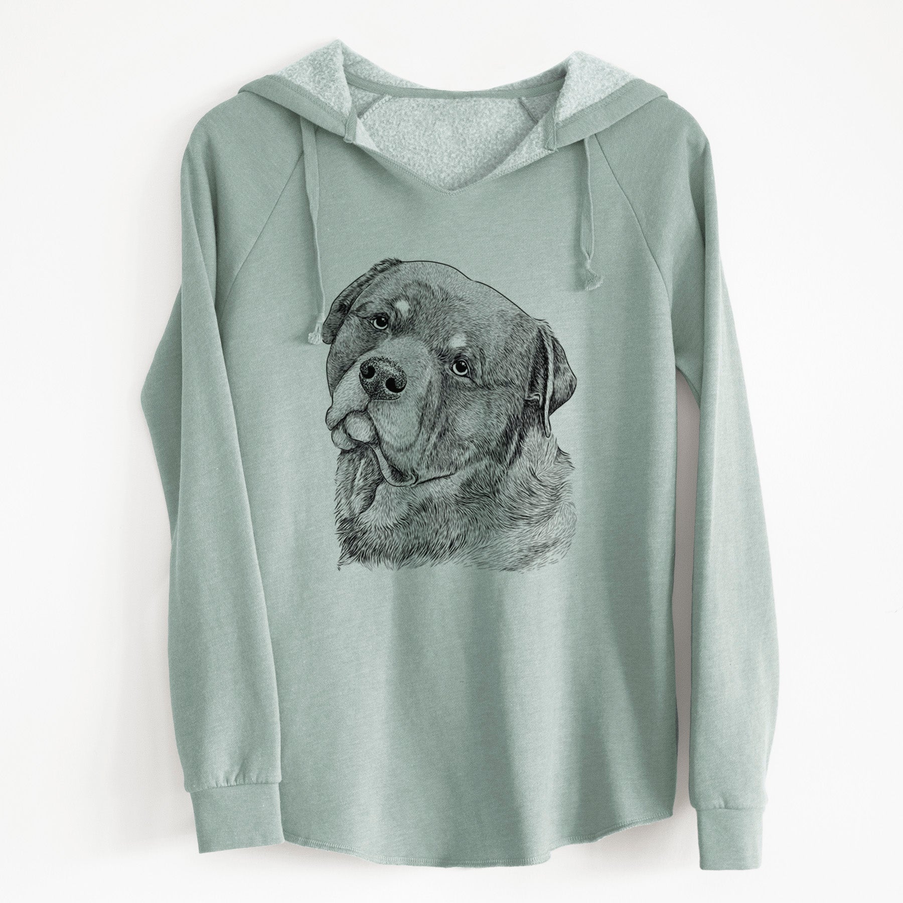 Bare Bender the Rottweiler - Cali Wave Hooded Sweatshirt