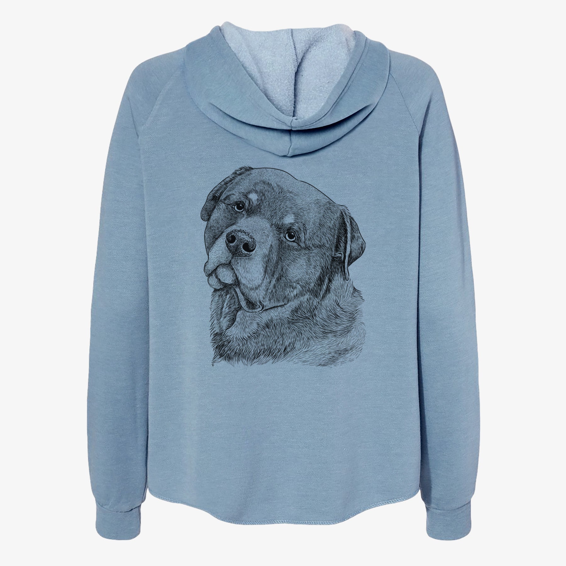 Bender the Rottweiler - Women's Cali Wave Zip-Up Sweatshirt