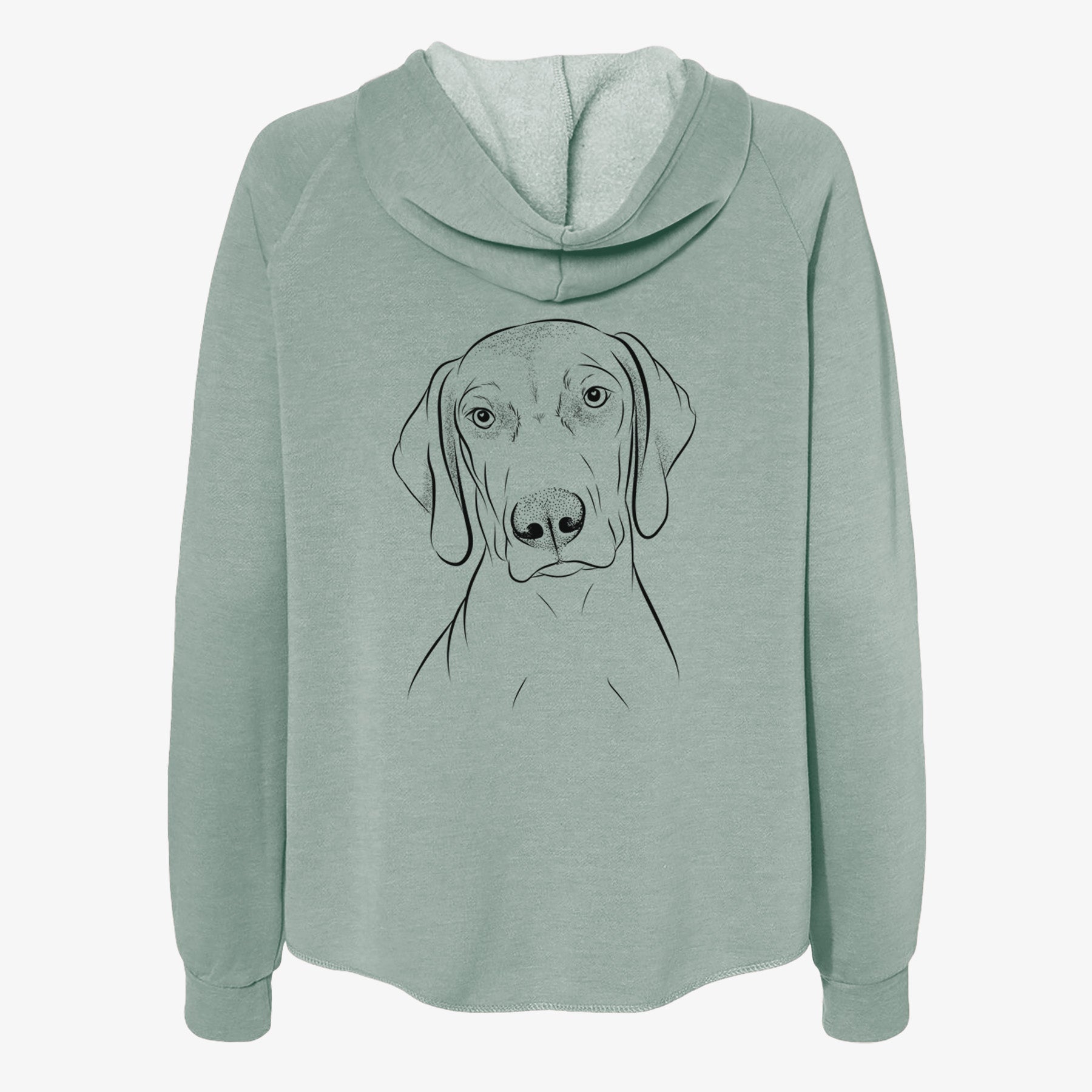 Benelli the Vizsla - Women's Cali Wave Zip-Up Sweatshirt