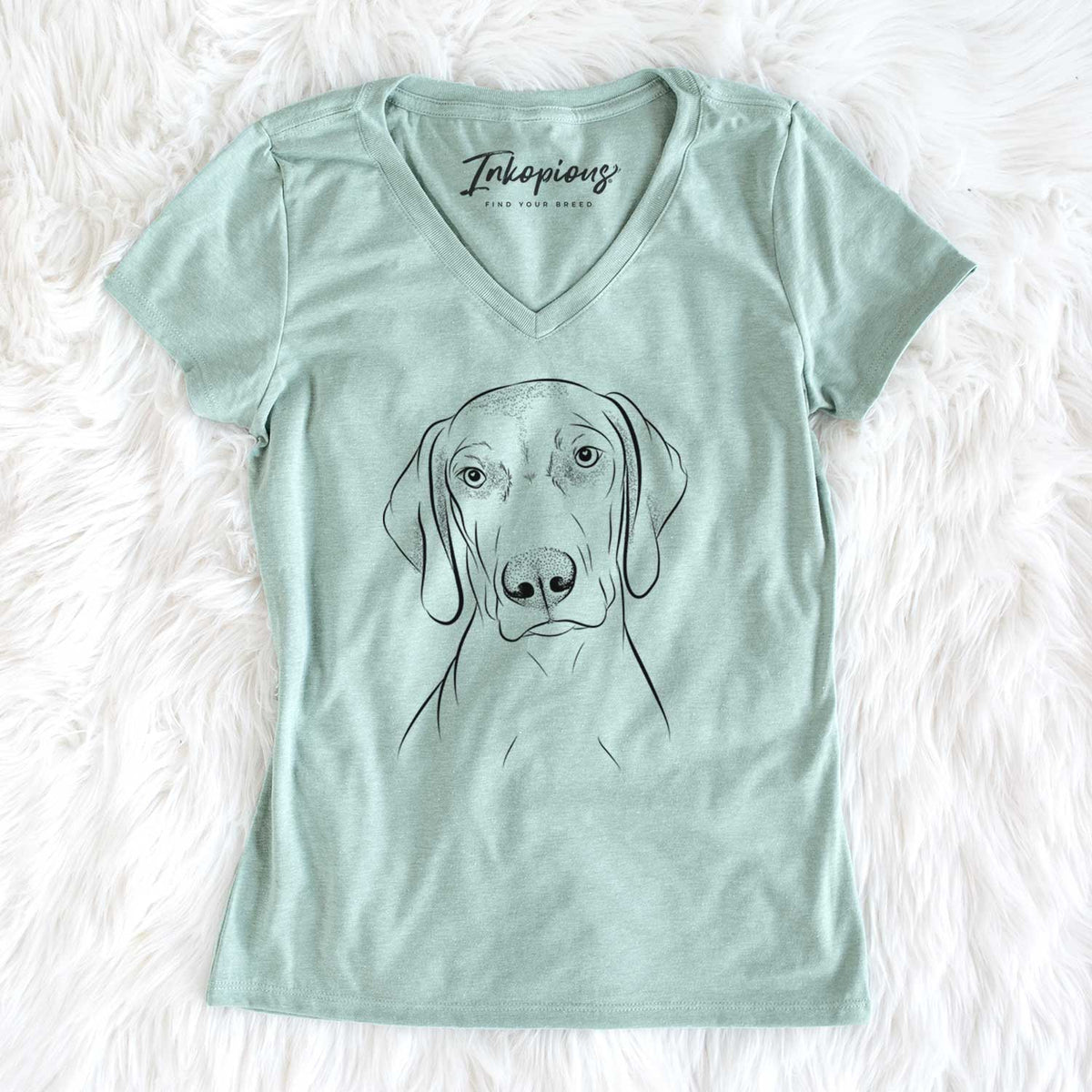 Bare Benelli the Vizsla - Women&#39;s V-neck Shirt