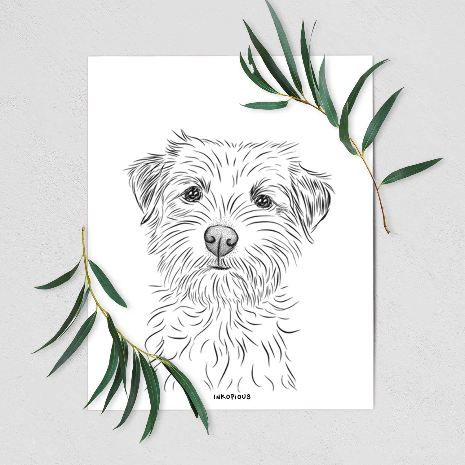 Benjamin the Border Terrier Art Print