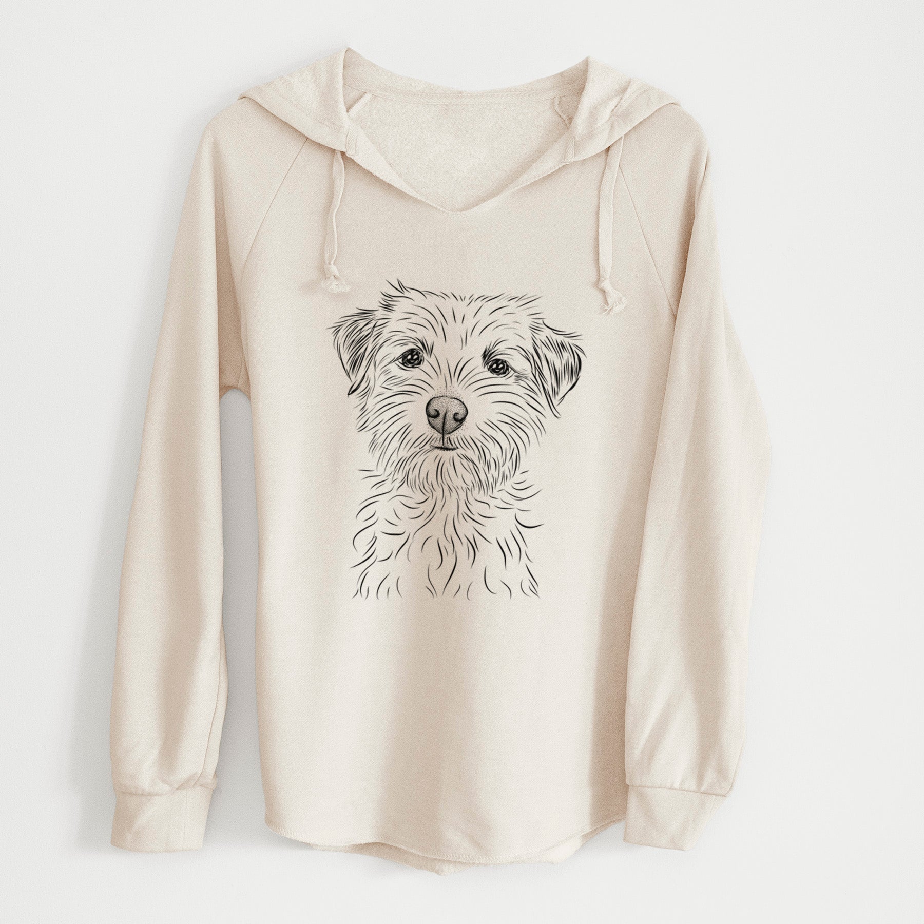 Bare Benjamin the Border Terrier - Cali Wave Hooded Sweatshirt