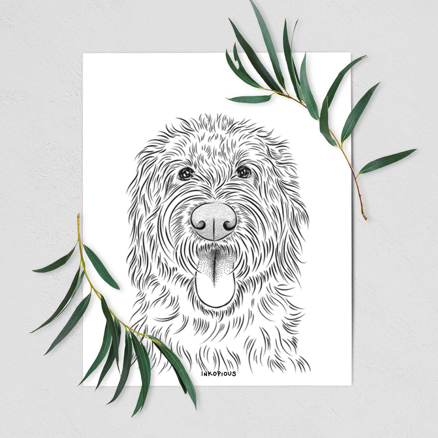 Bennett the Doodle Art Print