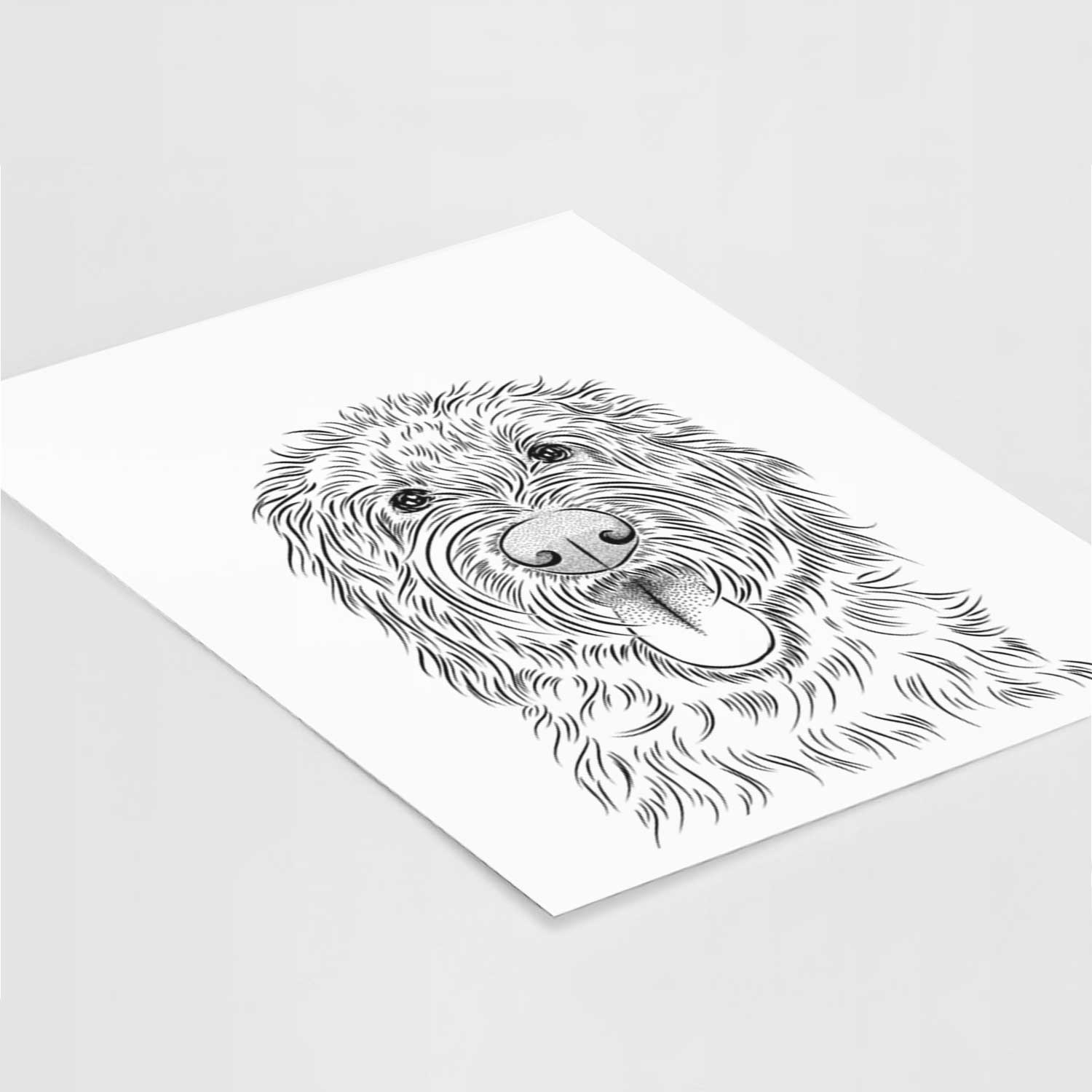 Bennett the Doodle Art Print