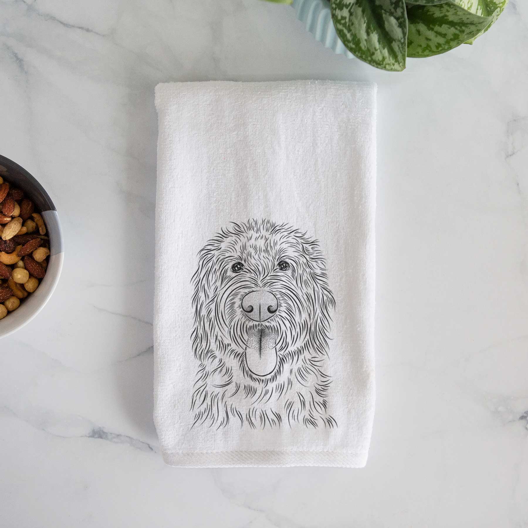 Bennett the Doodle Decorative Hand Towel