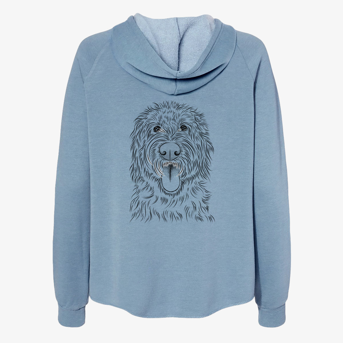 Bennett the Doodle - Women's Cali Wave Zip-Up Sweatshirt