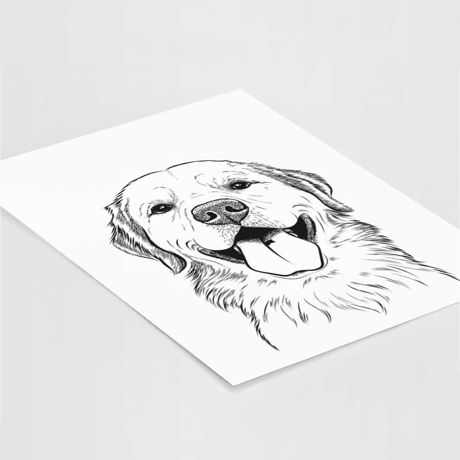 Bennett the Golden Retriever Art Print