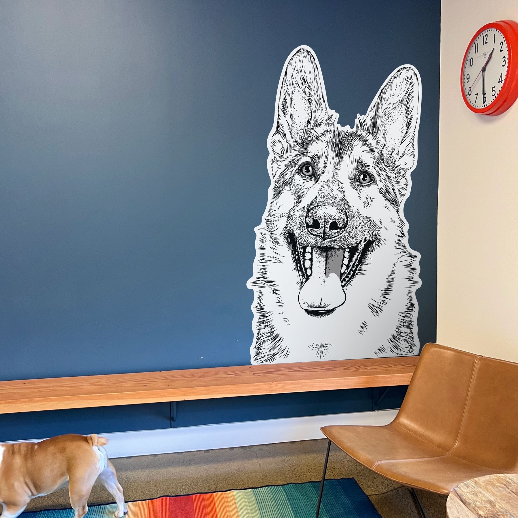 Benson the German Shepherd - Wall Decal