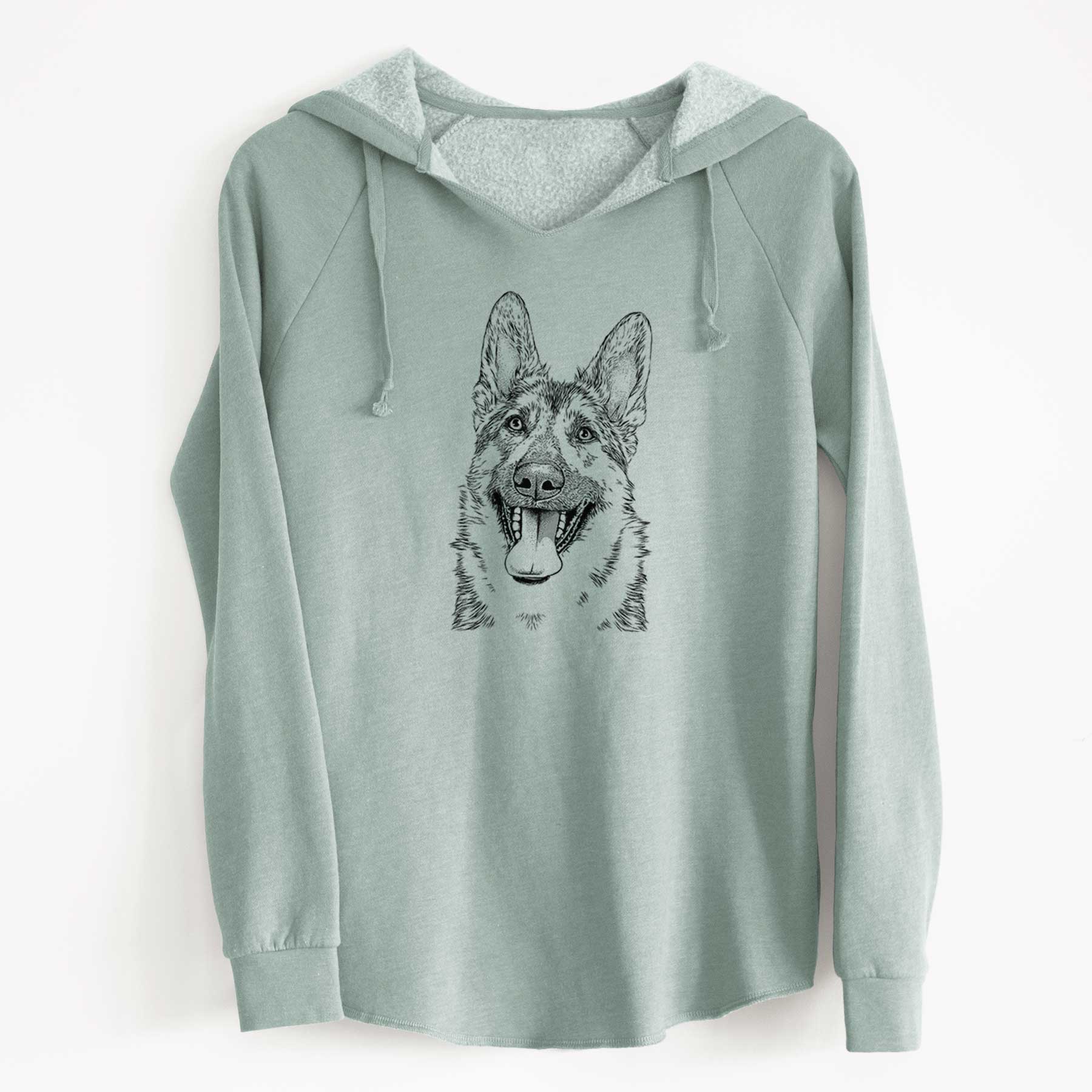 Bare Benson the German Shepherd - Cali Wave Hooded Sweatshirt