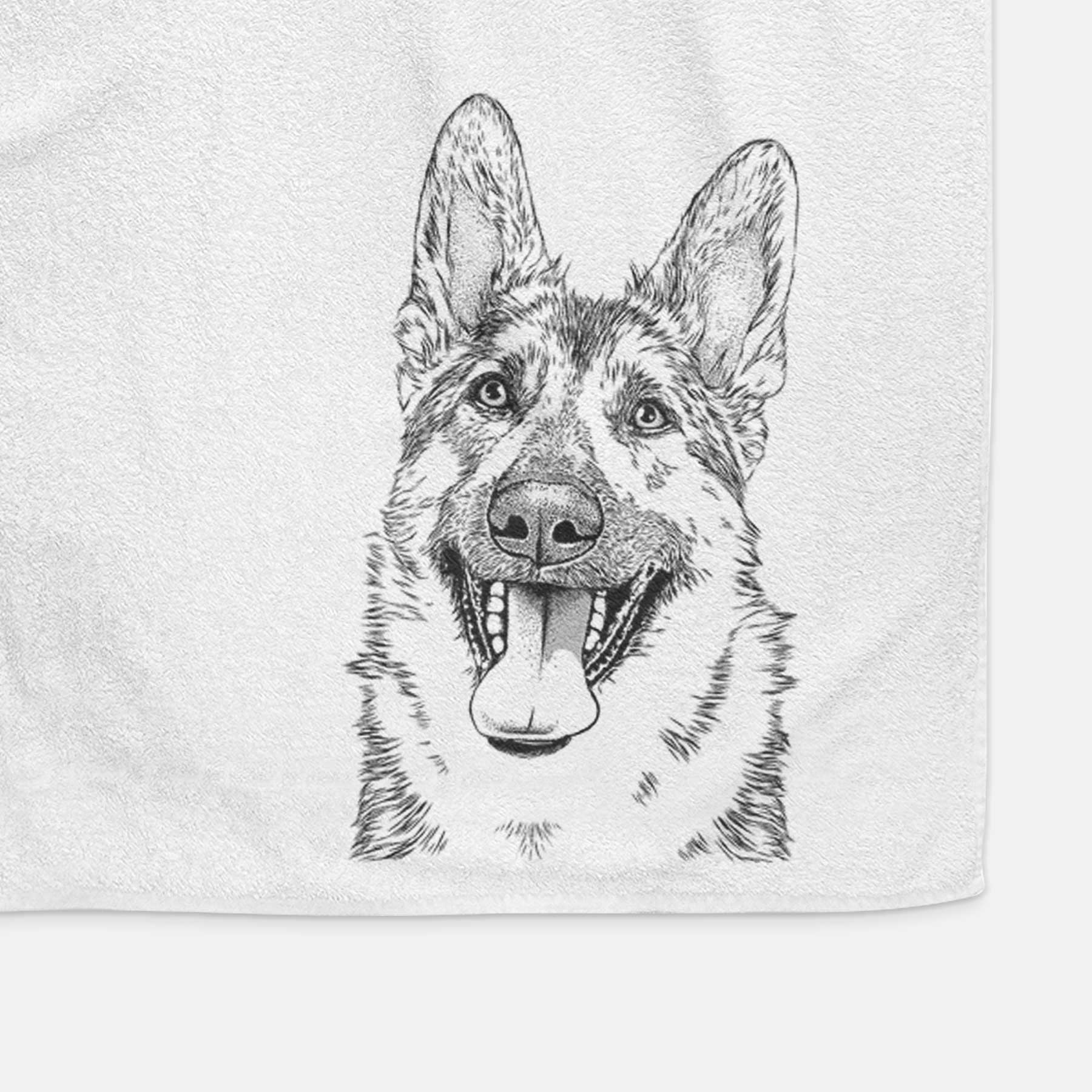 Benson the German Shepherd Decorative Hand Towel