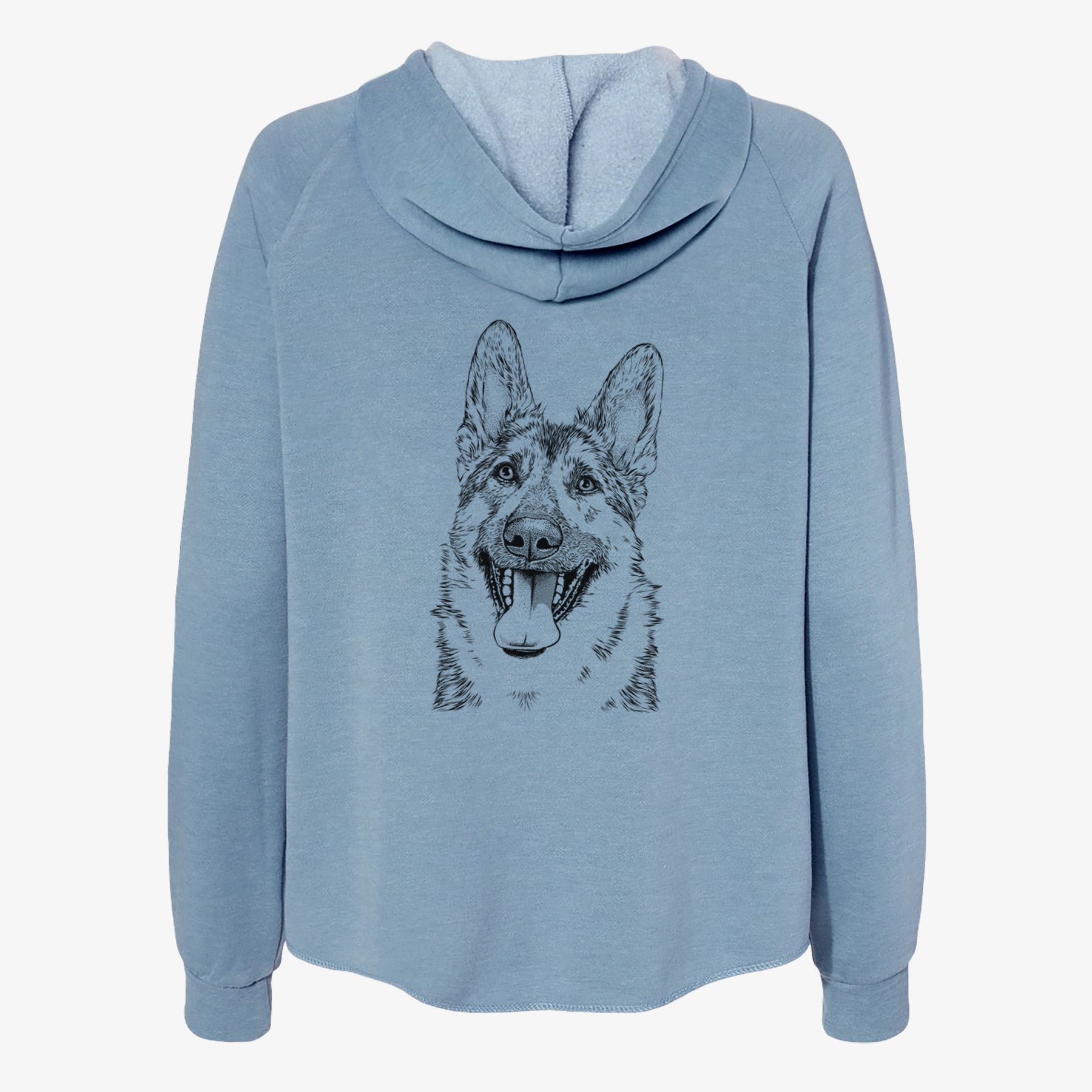 Benson the German Shepherd - Women's Cali Wave Zip-Up Sweatshirt