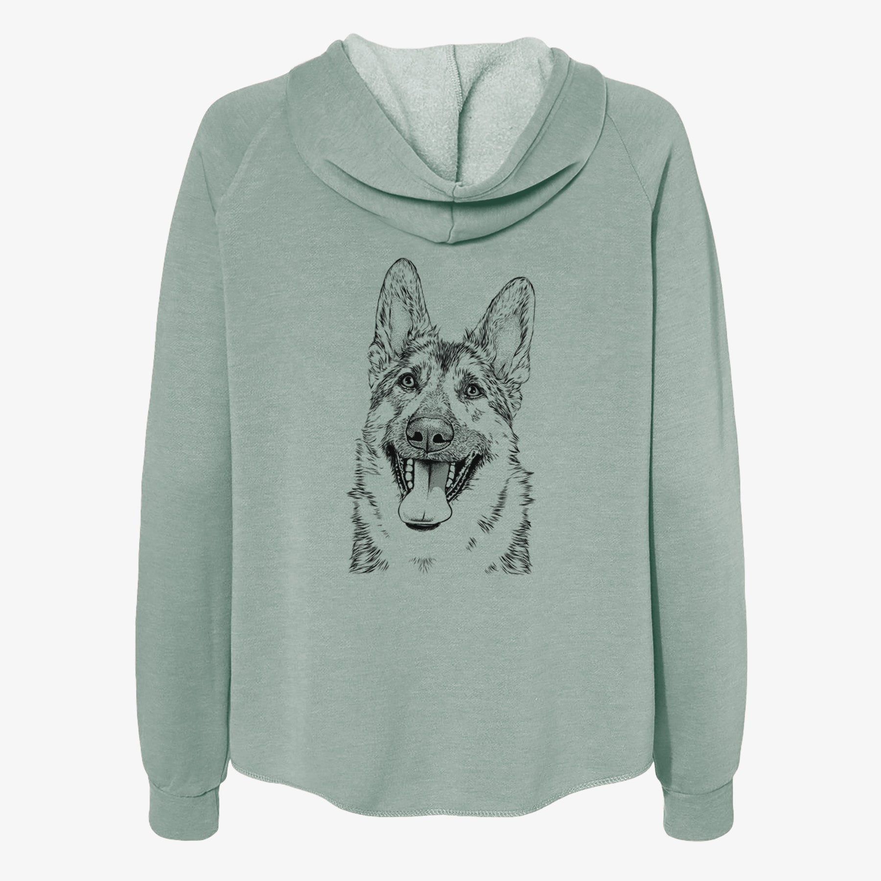 Benson the German Shepherd - Women's Cali Wave Zip-Up Sweatshirt