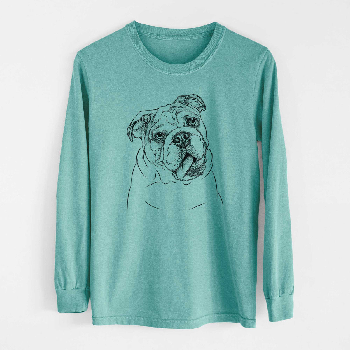Bare Benson the English Bulldog - Heavyweight 100% Cotton Long Sleeve
