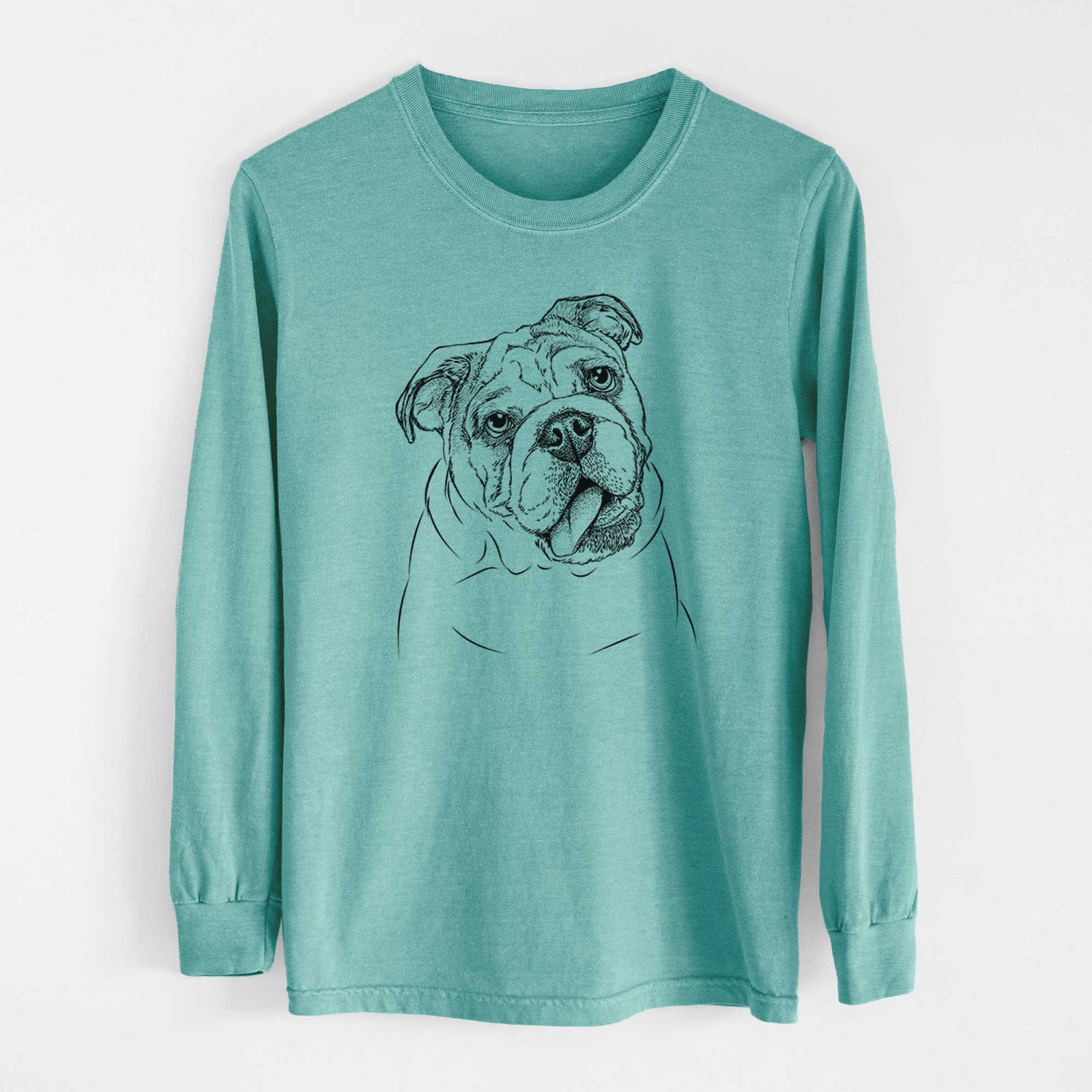 Bare Benson the English Bulldog - Heavyweight 100% Cotton Long Sleeve