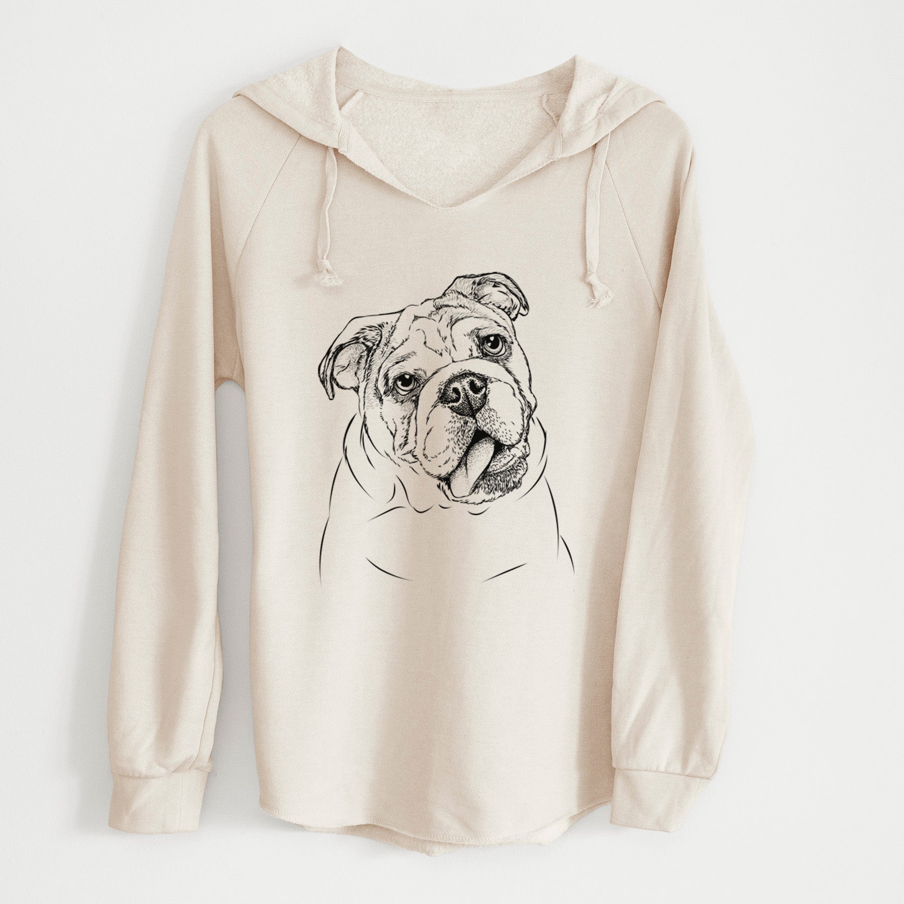 Bare Benson the English Bulldog - Cali Wave Hooded Sweatshirt