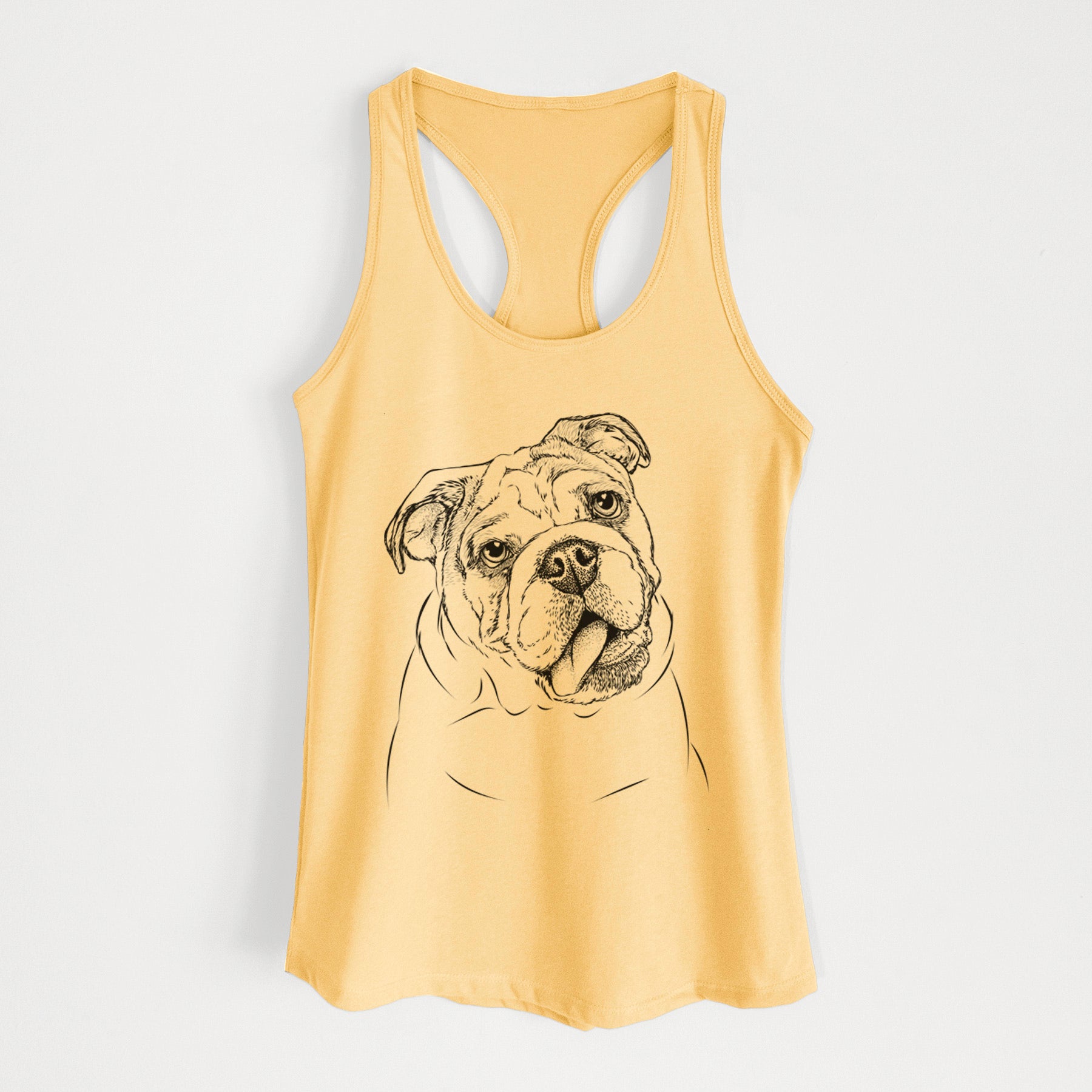 Benson the English Bulldog - Women's Racerback Tanktop