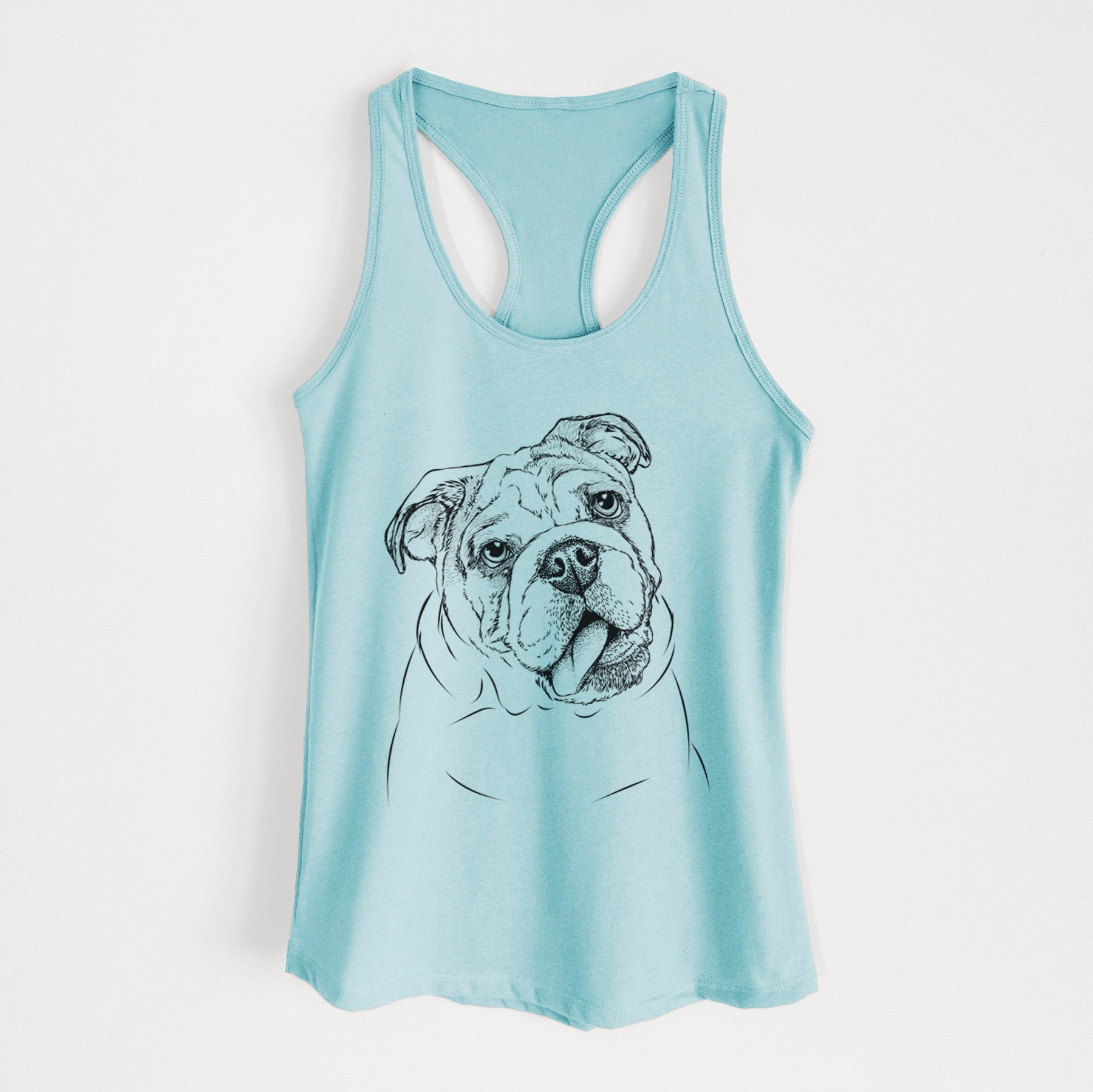 Benson the English Bulldog - Women's Racerback Tanktop